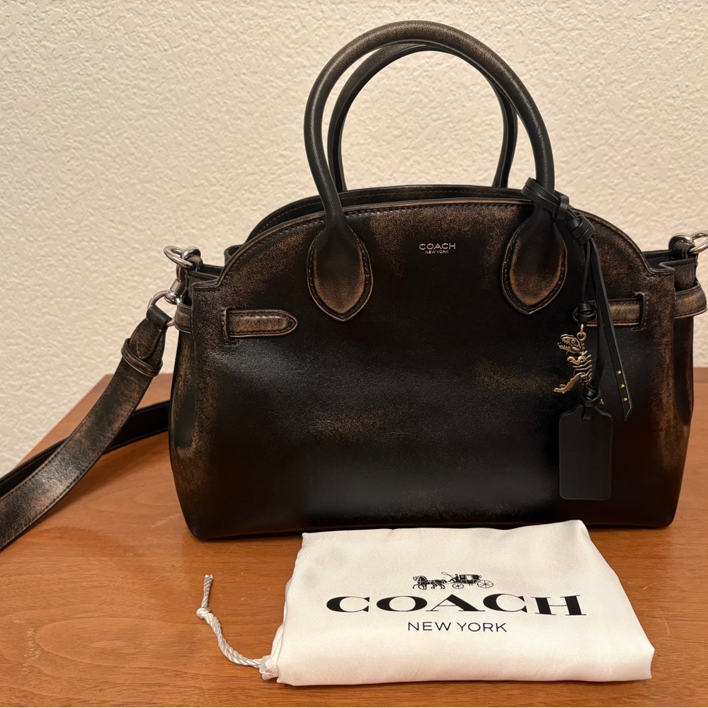 Coach distressed black empire limited drop!